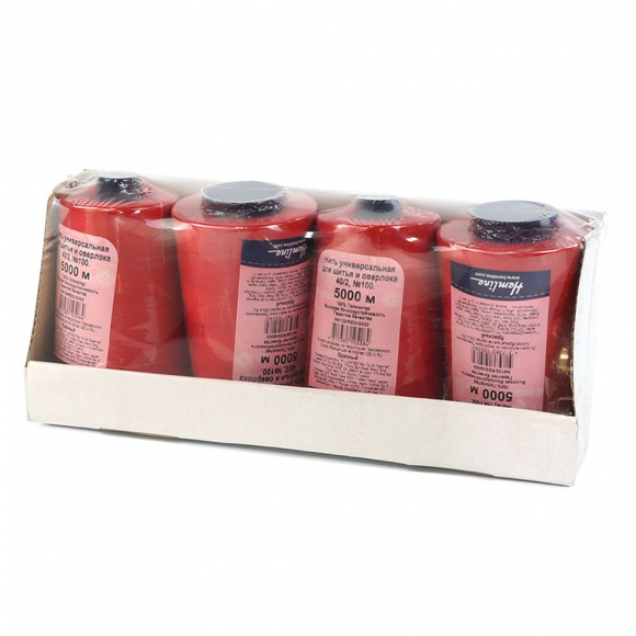 166411_Нить универсальная Hemline для шитья и оверлока, 5000 м