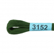 Нитки для вышивания Gamma мулине (3071-3172) 100% хлопок 24 x 8 м цв.3152 т.болотный