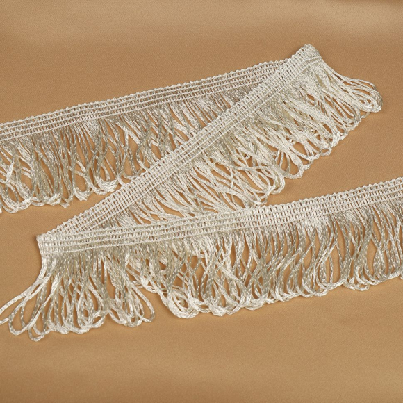 Бахрома для штор арт.0390-1070 цв.6371 шир.60мм цв.айвори уп.10м Бахрома для штор арт.0390-1070 цв.6371 шир.60мм цв.айвори уп.10м