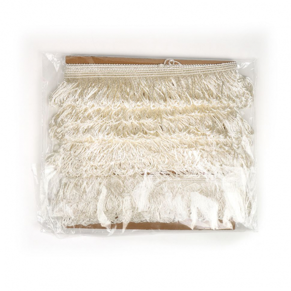 Бахрома для штор арт.0390-1070 цв.6371 шир.60мм цв.айвори уп.10м Бахрома для штор арт.0390-1070 цв.6371 шир.60мм цв.айвори уп.10м