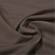 Ткань футер 2х нитка петля гл/крашеный, 230г/м?  74% хл 21%пэ 5%эласт  шир.180см арт.ШН-23074215-14 цв.какао рул. 45-70м