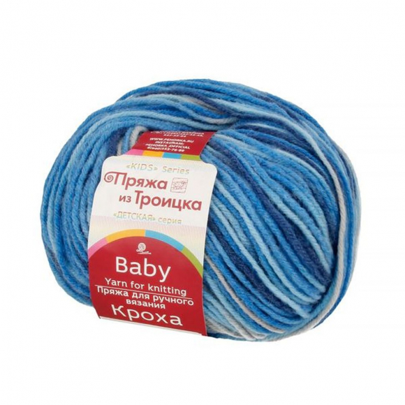 Пряжа для вязания ТРО Кроха (20% шерсть, 80% акрил) 10х50г/135м цв.1379М