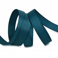 Лента Ideal репсовая в рубчик шир.15мм цв. 369 изумрудно-синий уп.27,42м