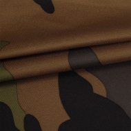 Ткань курточная TBY Дюспо 240T с пропиткой PU MILKY 80г/м? камуфляж упак.10м