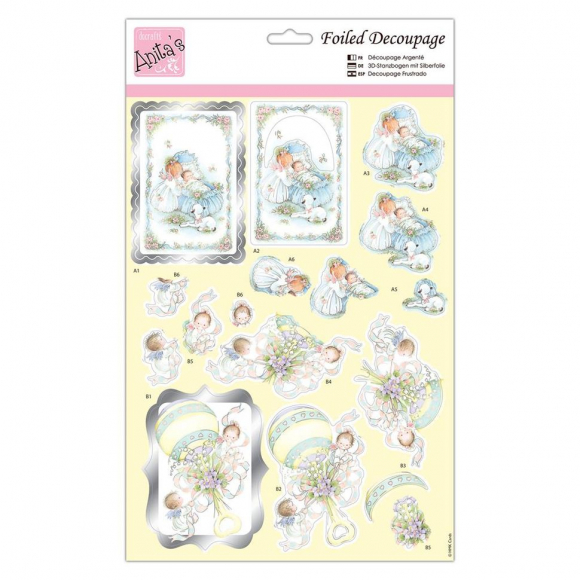 184072_Бумага фольгированная с высечкой для создания объемных композиций (Папертоль) "Малыш"