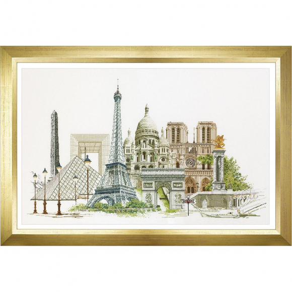 Набор для вышивания THEA GOUVERNEUR арт.472 Париж 79х50 см