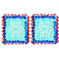 85812_Термоаппликации HKM "Briefmarke mit Schneeflocke"