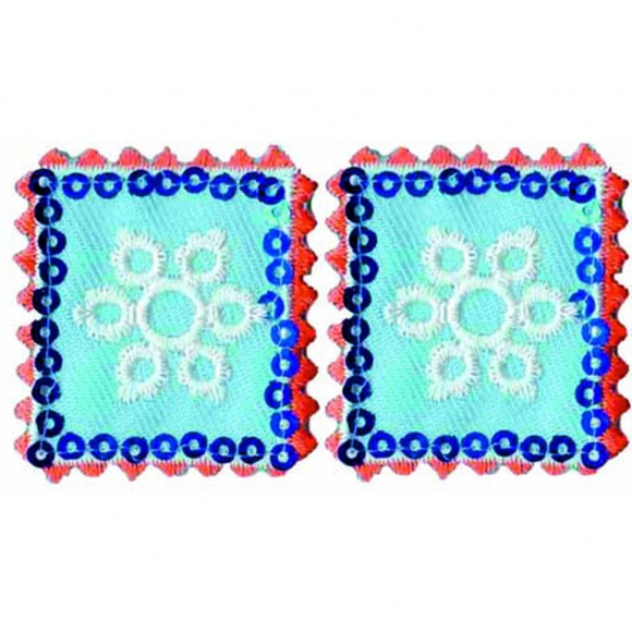 85812_Термоаппликации HKM "Briefmarke mit Schneeflocke"