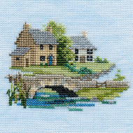 Набор для вышивания DERWENTWATER DESIGNS арт.MIN07A Brookside 9х8 см