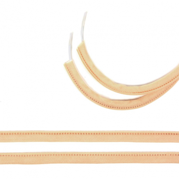 Лента тоннельная однострочная Т 12-6,4 шир.10мм цв.126 бежевый уп.100 м