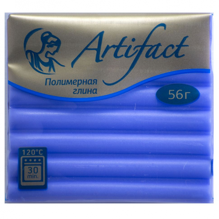 Полимерная глина Артефакт с повышенной прочностью арт.АФ.822735 шифон цв.Лесная фиалка 50 г