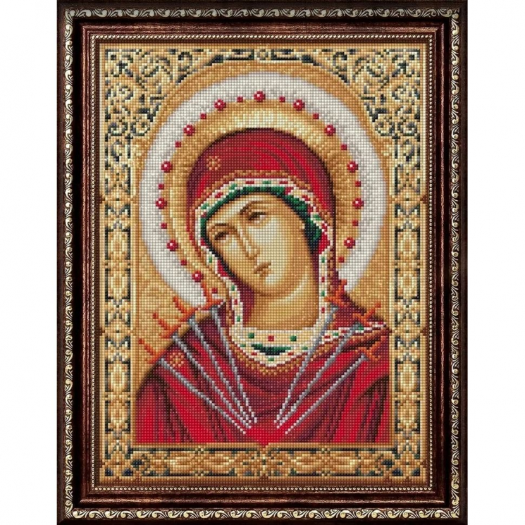 Набор для изготовления картин АЛМАЗНАЯ ЖИВОПИСЬ арт.АЖ.1842 Икона Семистрельная 30х40 см