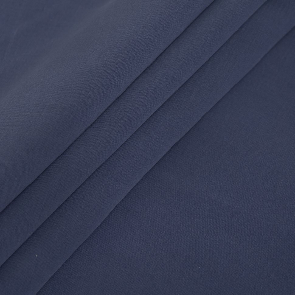 Ткань Купро 120 г/м? 88% вискоза, 12% полиэстер шир.145 см арт.Р.35709.02 цв.02 синий рул.30м