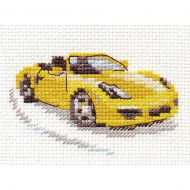 Набор для вышивания АЛИСА арт.0-156 Желтый спорткар 9х6 см