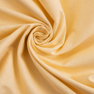 Ткань перкаль гл/крашеный, 110г/м? 100% хлопок шир.220см арт.ТВО-15860-24 цв.ваниль рул.33м