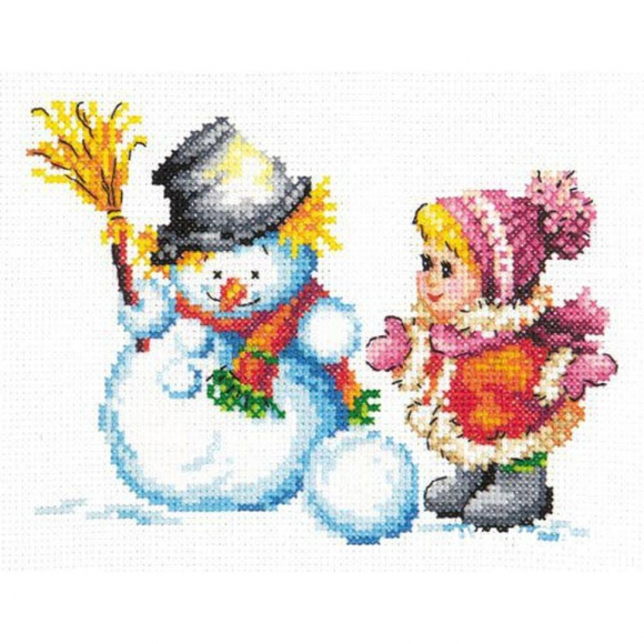 Набор для вышивания ЧУДЕСНАЯ ИГЛА арт.33-14 Зимние забавы 18х12см