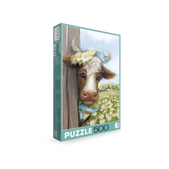Пазл ФРЕЯ арт.PZL-500/20 Корова Зорька 47,5х32,5 см