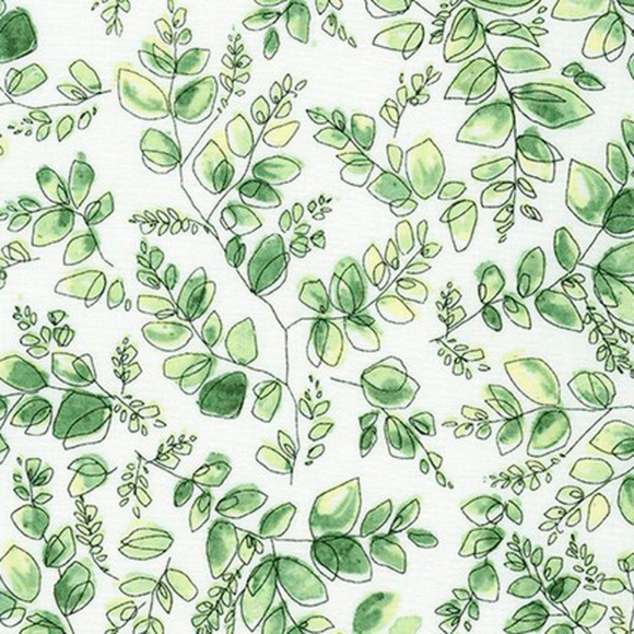 Ткань для пэчворка PEPPY Naturies Notebook 122 г/м? 100% хлопок цв.ABY-19849-43 LEAF уп.50х55 см