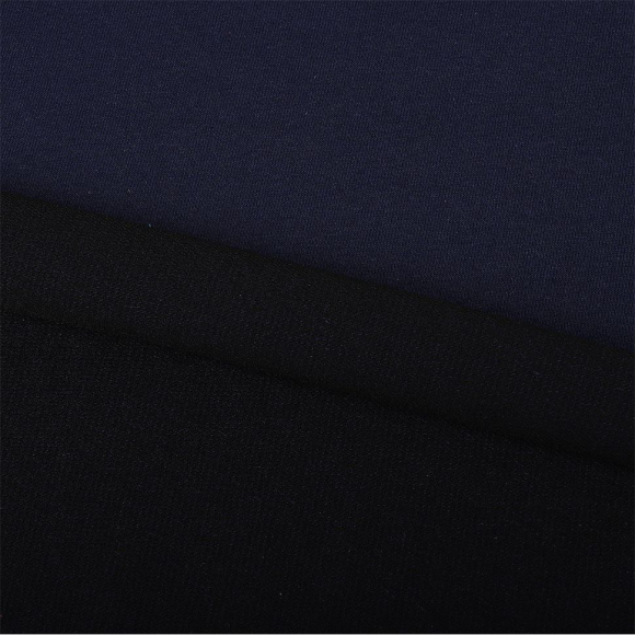 Ткань футер 2х нитка петля гл/крашеный, 230г/м?  74% хл 21%пэ 5%эласт  шир.180см арт.ШН-23074215-21 цв.индиго (53315) рул. 45-70м