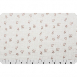 Ткань для пэчворка PEPPY Embrace (марлевка) 120 г/м? 100% хлопок цв.butterfly pink уп.100х125 см
