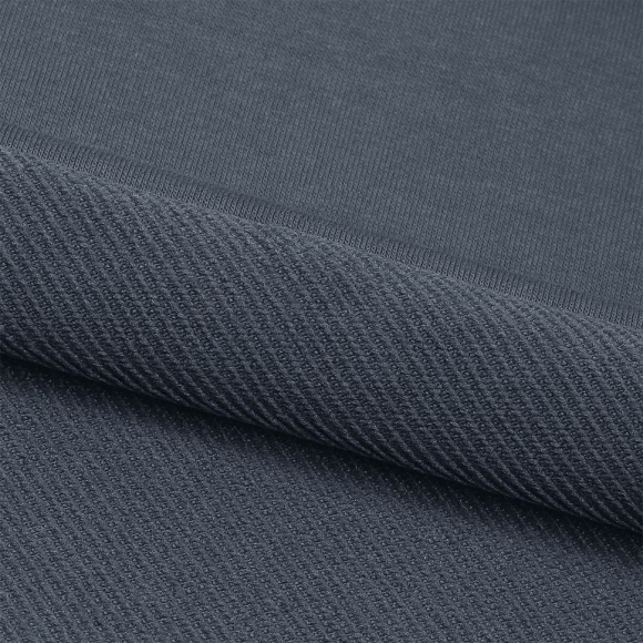 Ткань трикотаж Футер 2х нитка петля 70%хл 25%пэ 5%спан 220г 160см S578 серый уп.3м