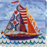 Набор-миди для вышивания бисером АБРИС АРТ арт. AMB-010 Попутный ветер 20х20 см