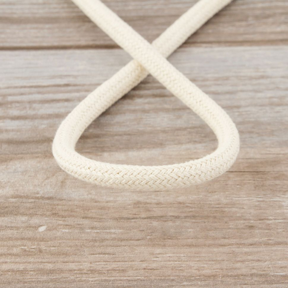 Шнур плетеный SPIRAL ( SAFISA), 8 мм, 50 м, цвет бежевый натуральный