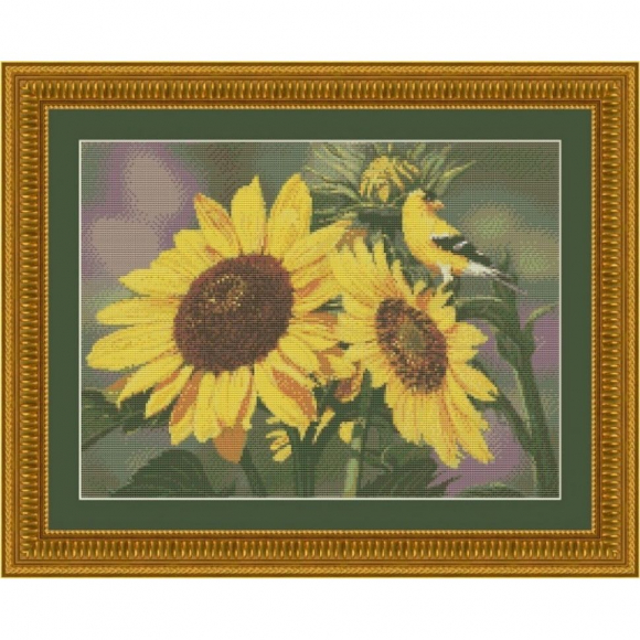66159_Набор для вышивания "Зяблик в подсолнухах"