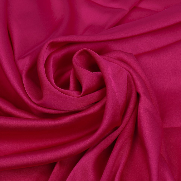 Ткань шелк Армани 90г/м? 97% ПЭ 3% Спандекс шир.150см арт.TBYArm-043 цв.43 малиновый рул.25м