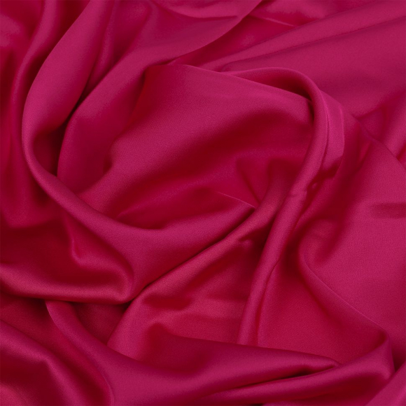 Ткань шелк Армани 90г/м? 97% ПЭ 3% Спандекс шир.150см арт.TBYArm-043 цв.43 малиновый рул.25м