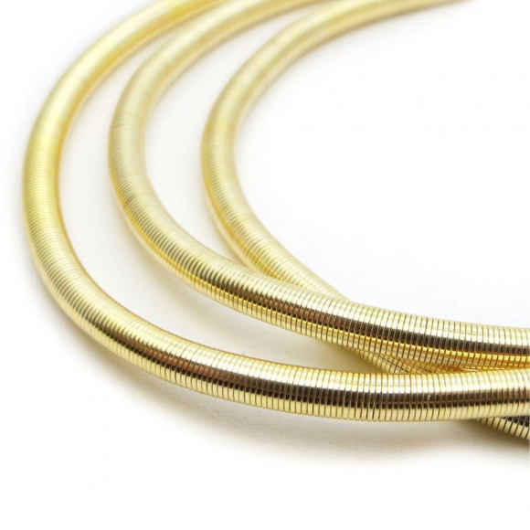 Канитель мягкая, гладкая арт.KAN/MS3-29 матовый, цв.золото уп 5 г