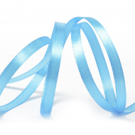 Лента атласная 6мм цв.3157 ярк.голубой IDEAL уп.27,4 м