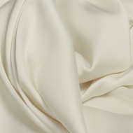 Ткань шелк Армани 90г/м? 97% ПЭ 3% Спандекс шир.150см арт.TBYArm-073 цв.73 молочный (айвори) рул.25м