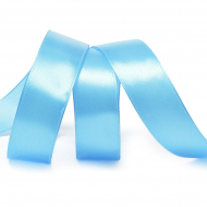 Лента атласная 25мм цв.3157 ярк.голубой IDEAL уп.27,4 м