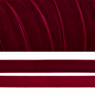 Лента бархатная арт.TBY.LB2544 нейлон шир.25мм цв.бордо уп.20м