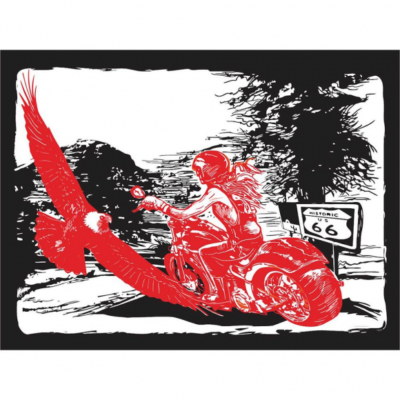 Картины по номерам с холстом на подрамнике ФРЕЯ арт.PNB.C3 №38 Шоссе 66 40х30 см