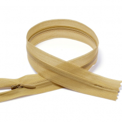 Молния MaxZipper пласт. потайная №3 60см н/р цв.F277 бежевый уп.50шт