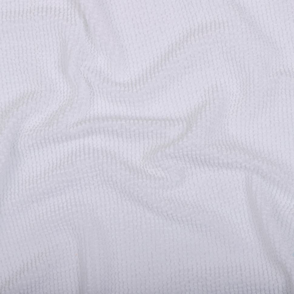 Ткань трикот. Бифлекс жатка арт.TBY-JB-01 490г/м? 92% ПЭ 8% спандекс шир.80см цв.1 белый рул.40м