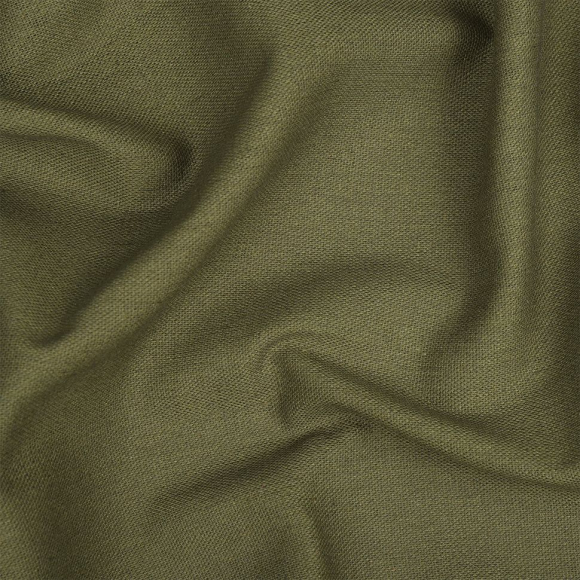Ткань льняная TBYLi-1004-15 185г/м? 30% лен 25хб 25%виск 20%ПЭ шир 140см цв.15 оливковый рул 10м