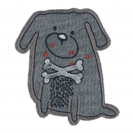 Термоаппликация "Собака с люрексом"