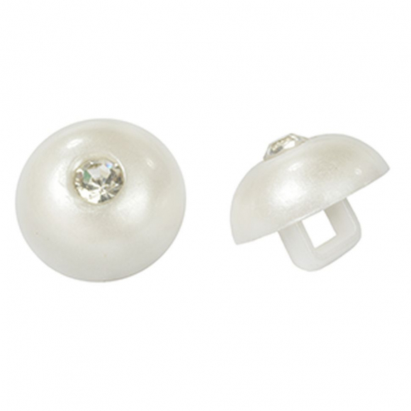 Пуговицы пластик TBY.QYA06 цв.белый 18L-11мм, на ножке, 200 шт