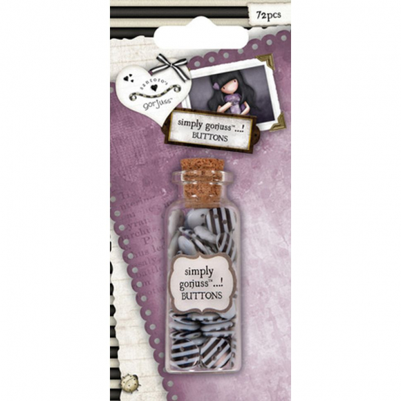 69069_Набор мини-пуговиц в стеклянной банке Gorjuss 69069_Набор мини-пуговиц в стеклянной банке Gorjuss