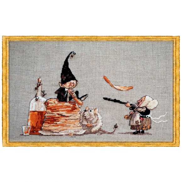 Набор для вышивания NIMUE арт.71-M007 K Les Crepes! (Блинчики) 23х13 см