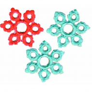 Термоаппликации HKM "Schneeflocke klein orange"