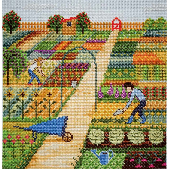 Набор для вышивания МАРЬЯ ИСКУСНИЦА арт.11.005.01 Дача. Урожай 20х20 см