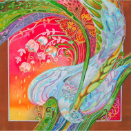 Схема на холсте АБРИС АРТ арт. AC-303 Райская птица 30х30 см