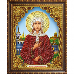 Набор для изготовления картин АЛМАЗНАЯ ЖИВОПИСЬ арт.АЖ.5066 Икона Святая Блаженная Ксения 22х28 см