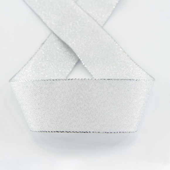 20235_Лента металлик SAFISA, 38 мм, 25 м, цвет 102, серебро 20235_Лента металлик SAFISA, 38 мм, 25 м, цвет 102, серебро