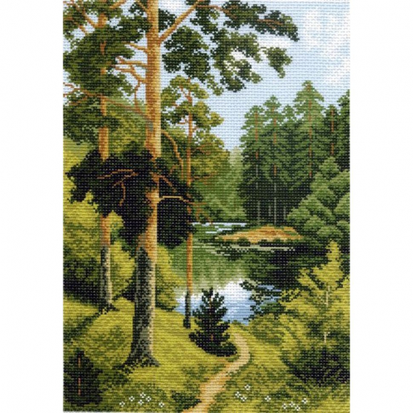 Рисунок на канве МАТРЕНИН ПОСАД арт.37х49 - 0607 Сосны
