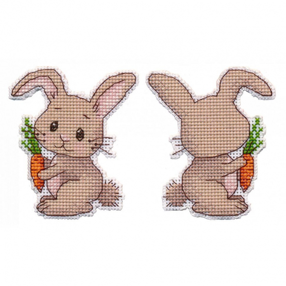 Набор для вышивания ОВЕН арт. 1502 Елочная игрушка. Зайчик 7,3х8,5 см Набор для вышивания ОВЕН арт. 1502 Елочная игрушка. Зайчик 7,3х8,5 см